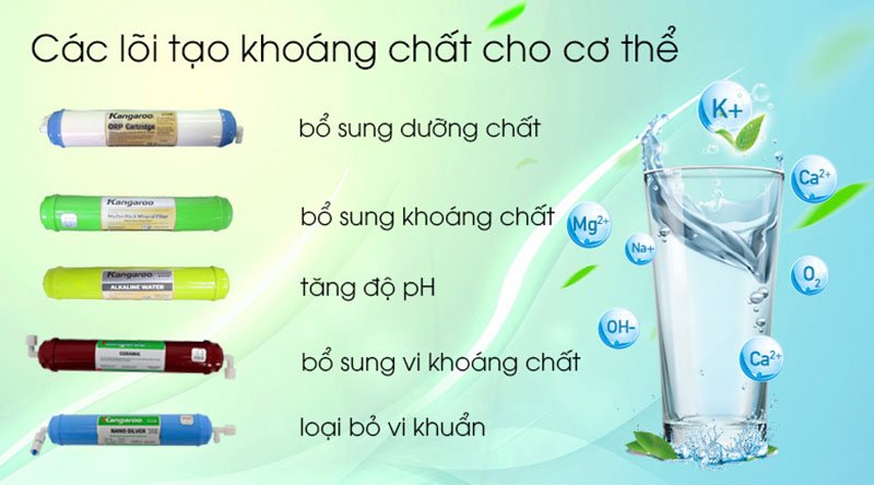 5 lõi Máy lọc nước RO Kangaroo VTU KG109A 9 lõi