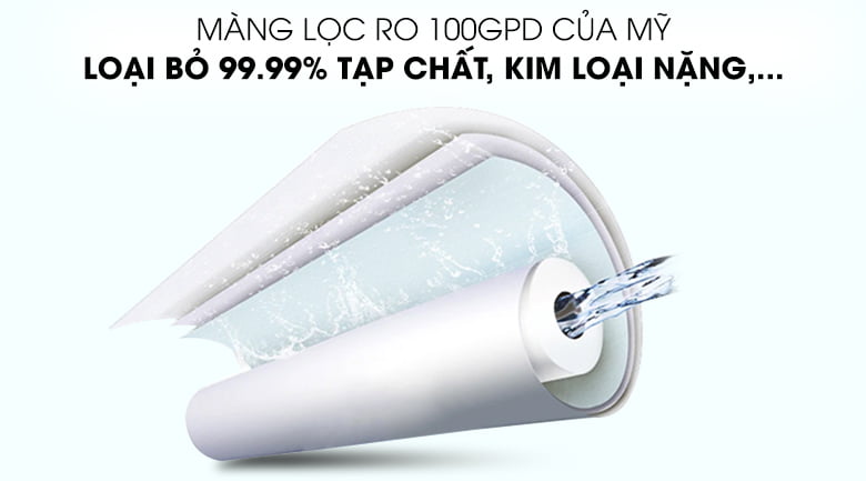 Màng lọc RO loại bỏ 99,99% vi khuẩn - Máy lọc nước RO Karofi B930 9 lõi