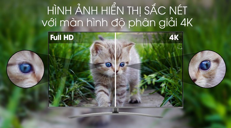 Độ phân giải Ultra HD 4K - Smart Tivi LG 4K 49 inch 49SM8100PTA