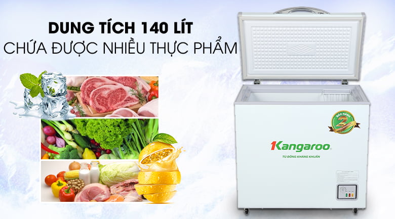 Tủ đông Kangaroo 140 lít KG 265NC1 - Dung tích