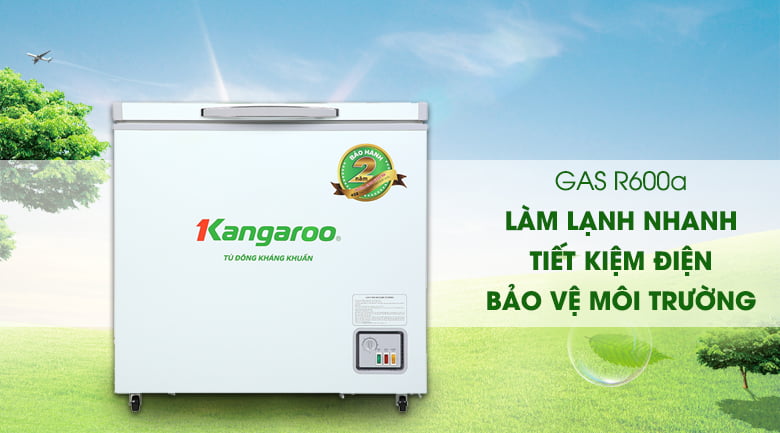 Tủ đông Kangaroo 140 lít KG 265NC1 - Gas R600a