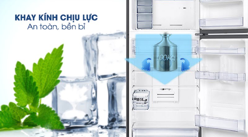 hoải mái tích trữ thực phẩm nhờ khay kính chịu lực cực tốt - Tủ lạnh Samsung Inverter 360 lít RT35K5982BS/SV hoải mái tích trữ thực phẩm nhờ khay kính chịu lực cực tốt - Tủ lạnh Samsung Inverter 360 lít RT35K5982BS/SV